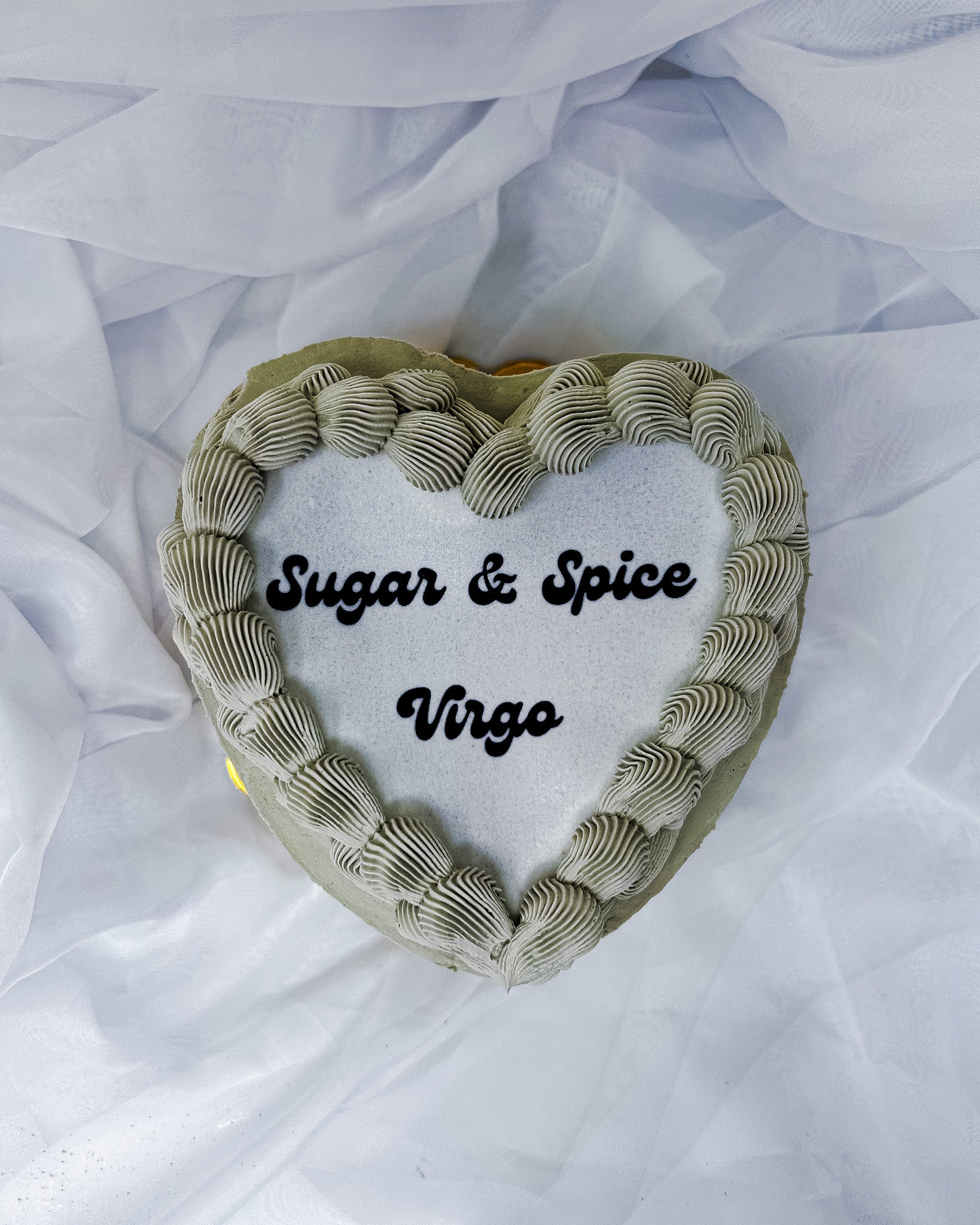 Heart Shaped Burn Away Cake in the Post