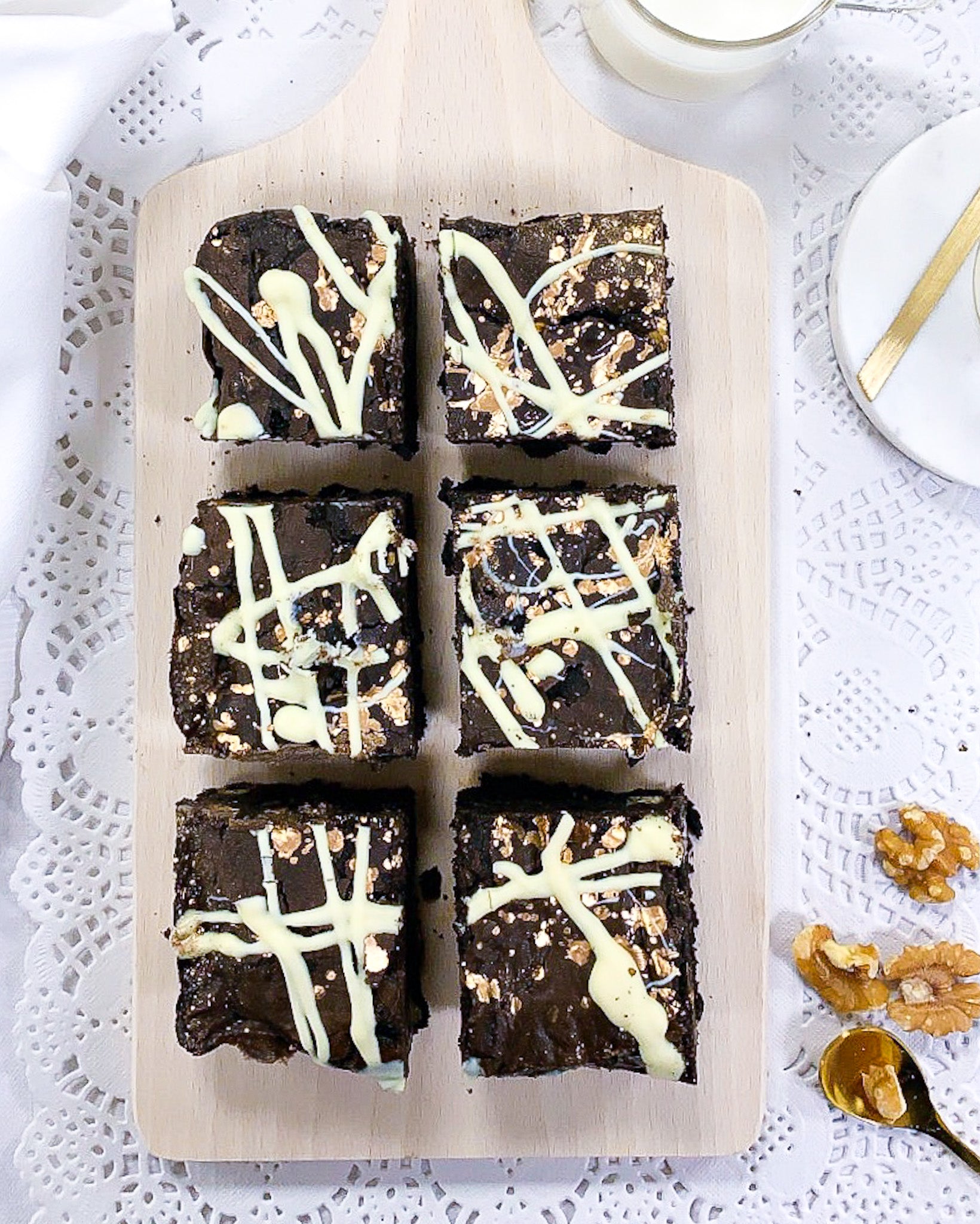 Pollock Bea - Walnut and White Chocolate Brownies