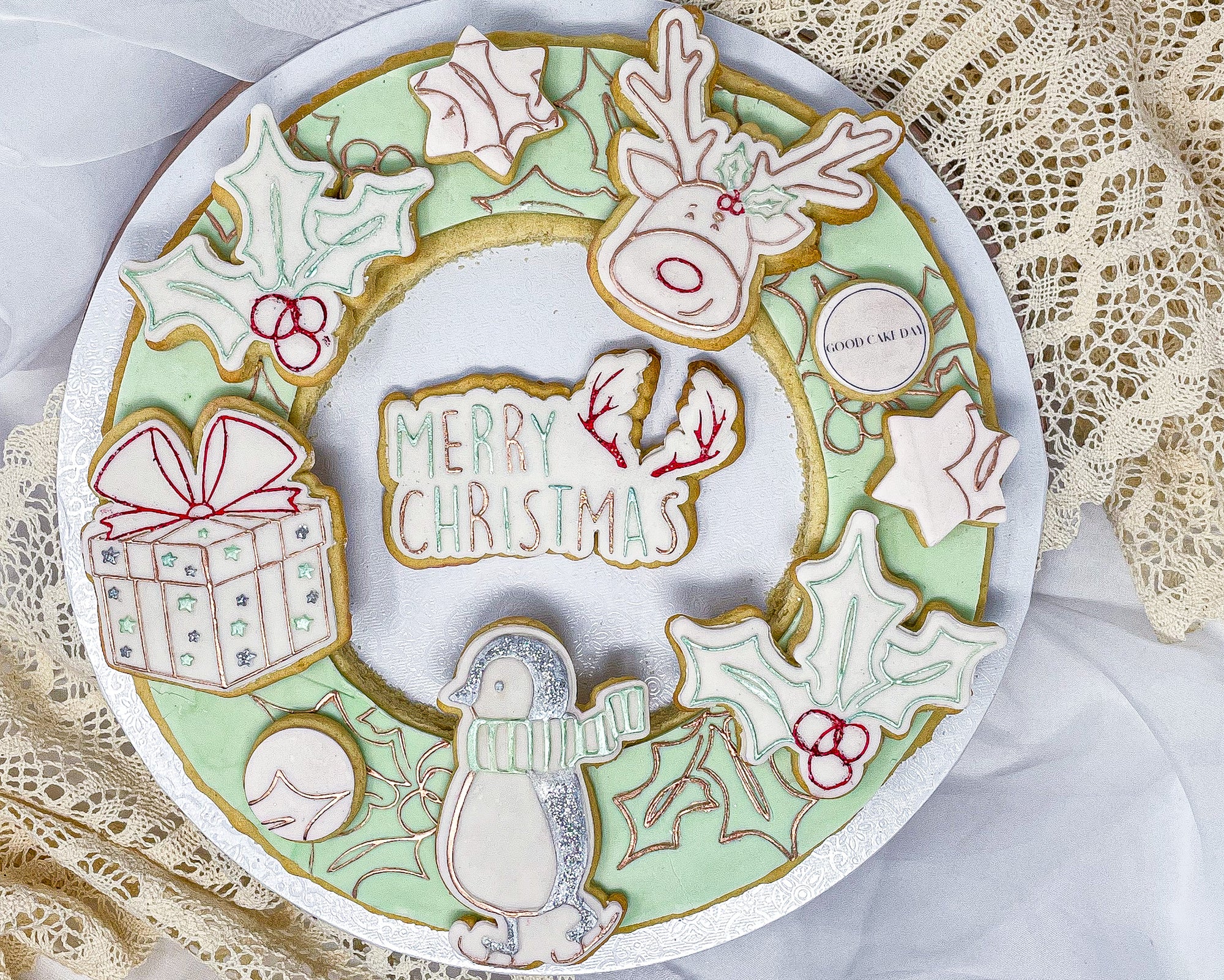 Christmas Cookie Wreath