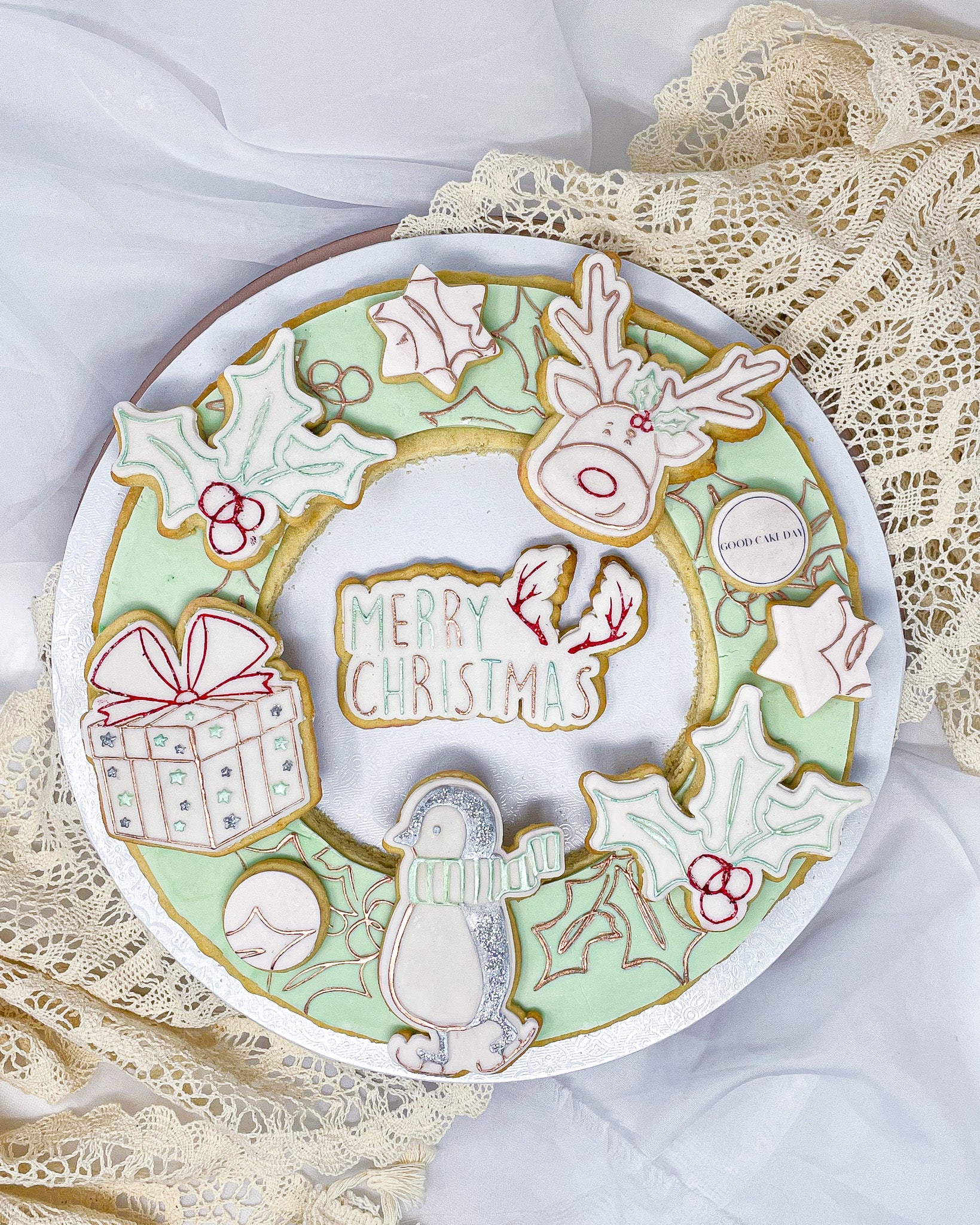 Christmas Cookie Wreath