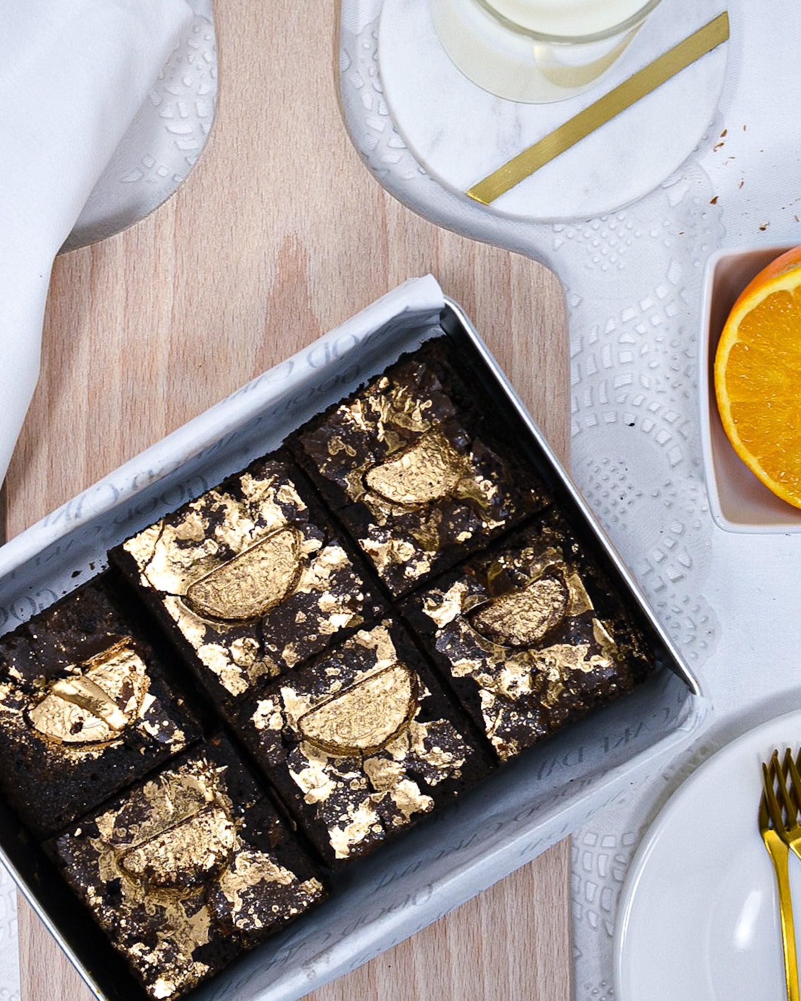 chocolate orange brownies