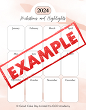 Load image into Gallery viewer, Milestones and Highlights Review Templates (Digital Download)
