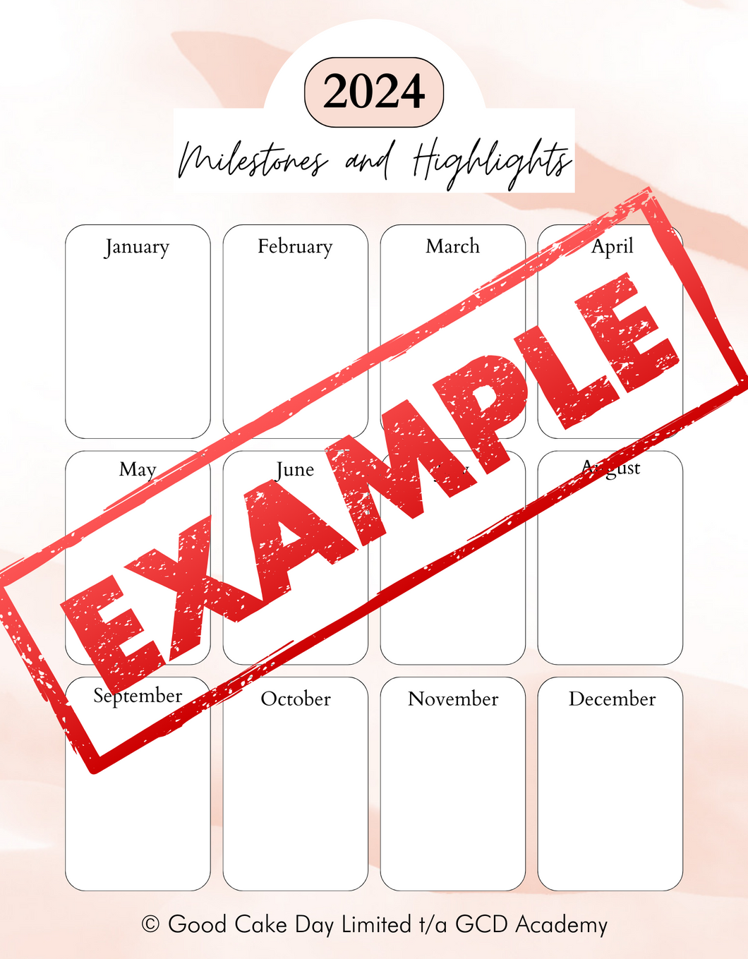 Milestones and Highlights Review Templates (Digital Download)