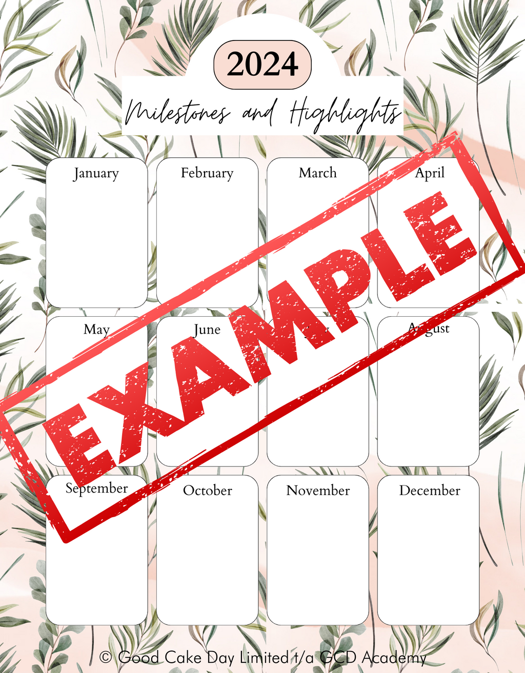 Milestones and Highlights Review Templates (Digital Download)