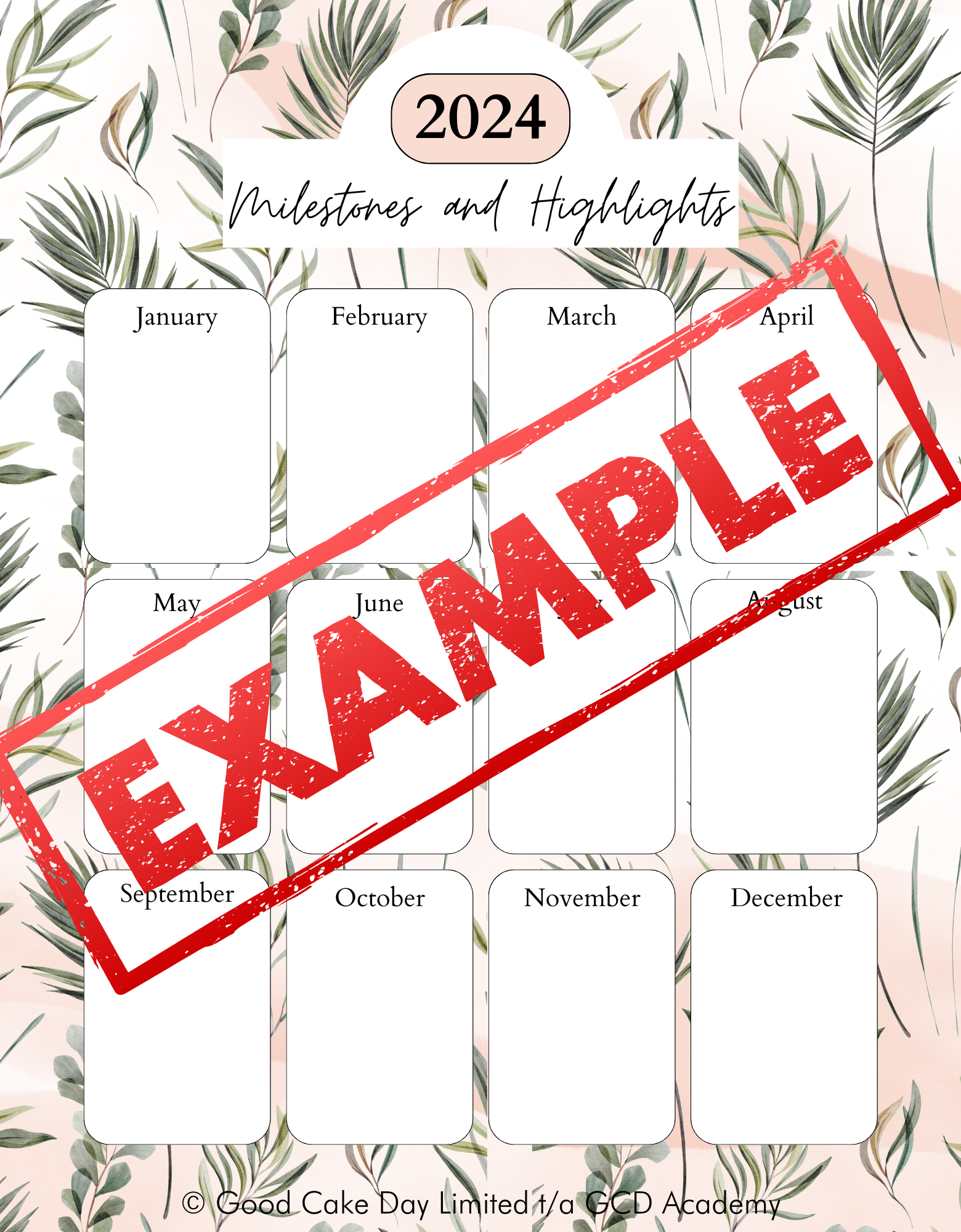 Milestones and Highlights Review Templates (Digital Download)