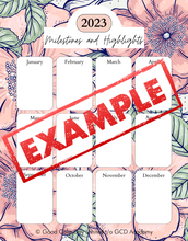 Load image into Gallery viewer, Milestones and Highlights Review Templates (Digital Download)

