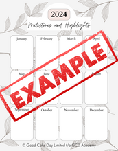 Load image into Gallery viewer, Milestones and Highlights Review Templates (Digital Download)
