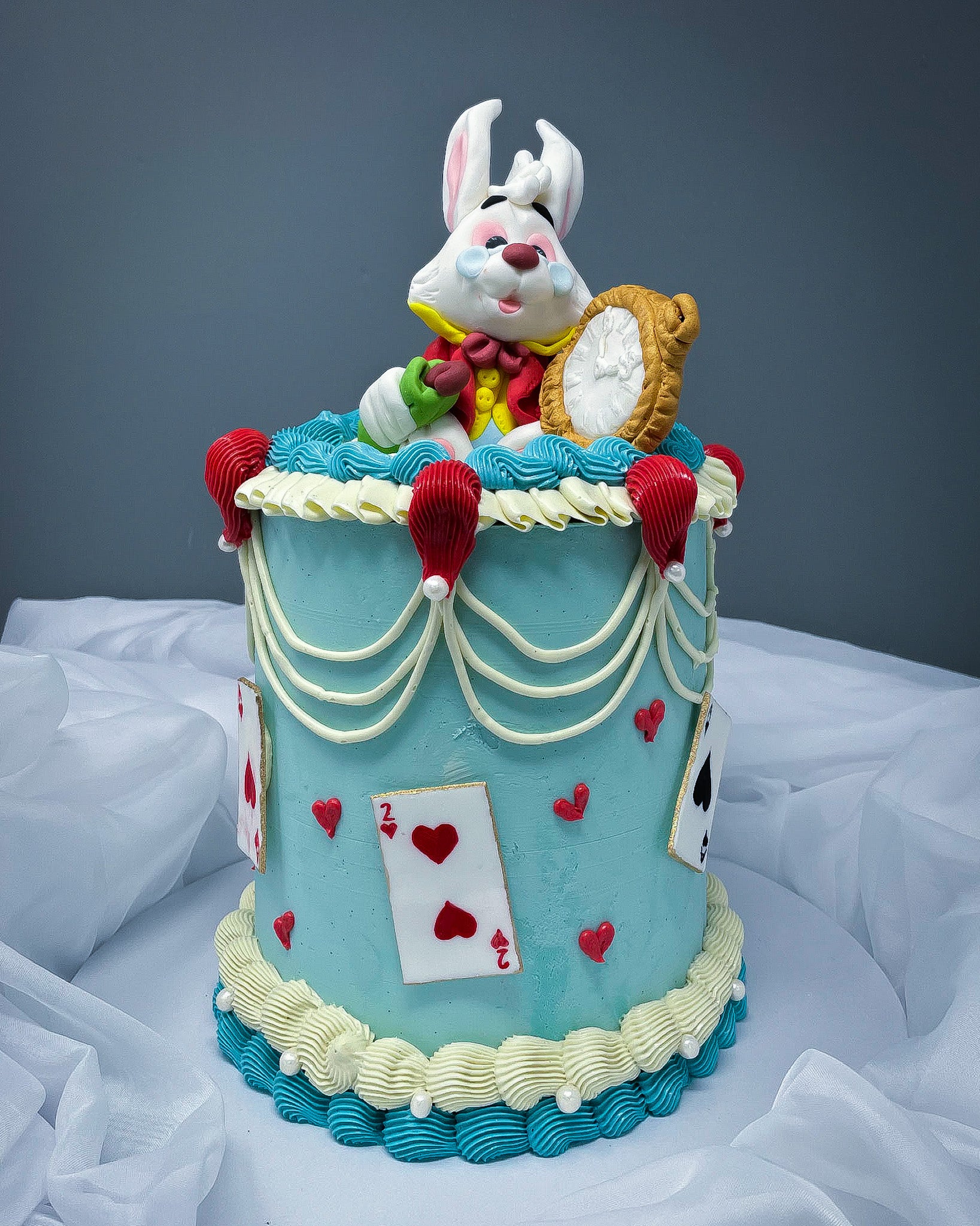 Alice in Wonderland Cake London | White Rabbit Birthday Cake