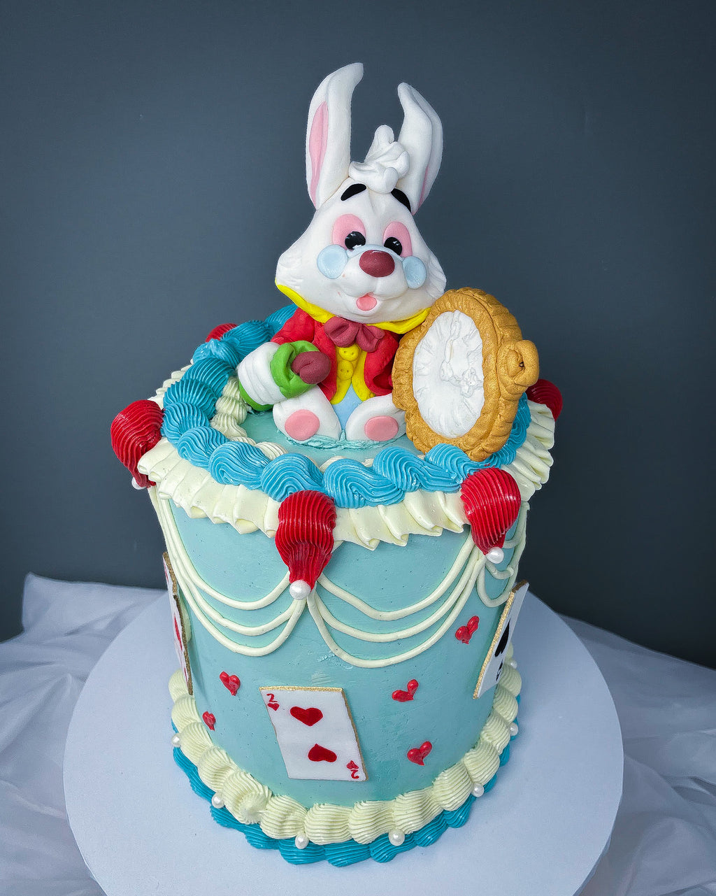 Alice in Wonderland Cake London | White Rabbit Birthday Cake