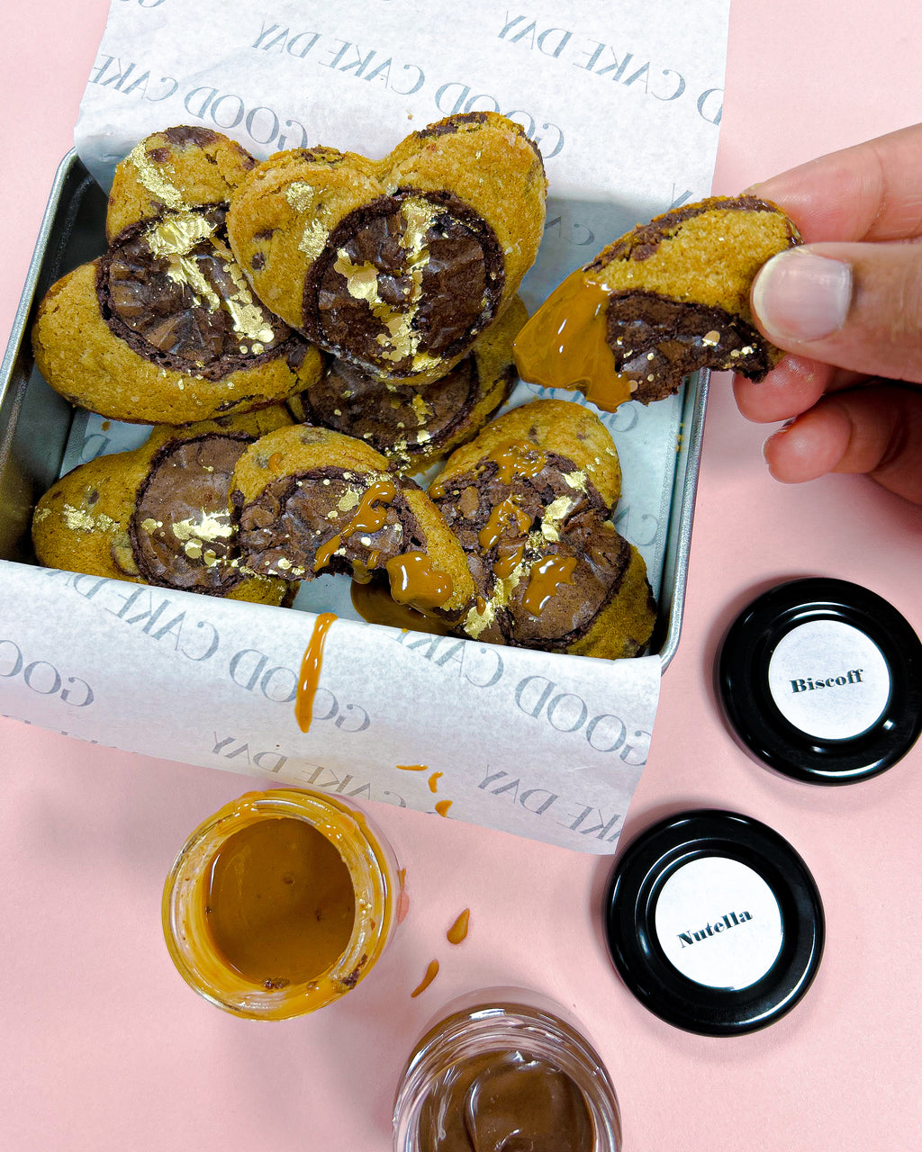 Heart Shaped Crownie Dippers