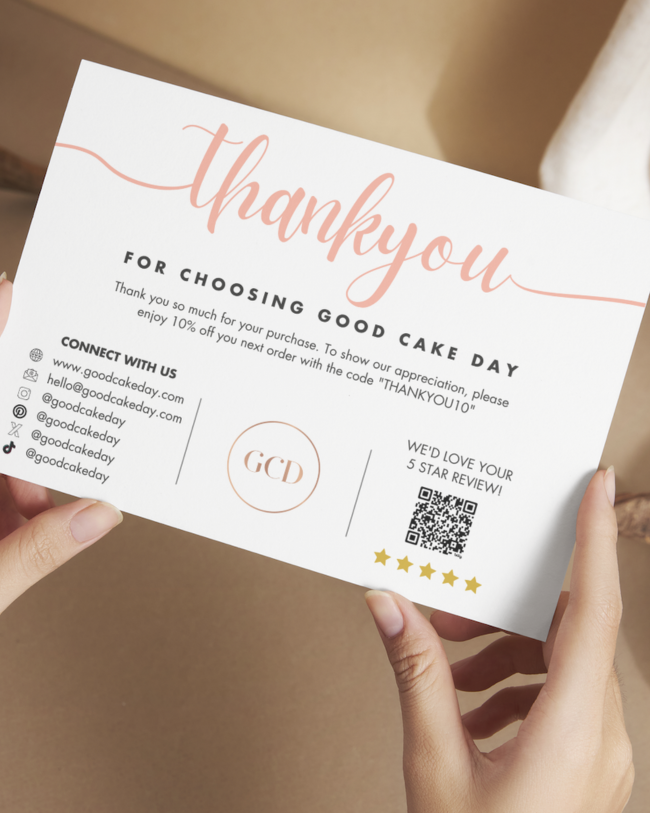 Thank You Cards (Editable Digital Download)