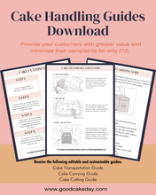Load image into Gallery viewer, Cake Handling Guides Download
