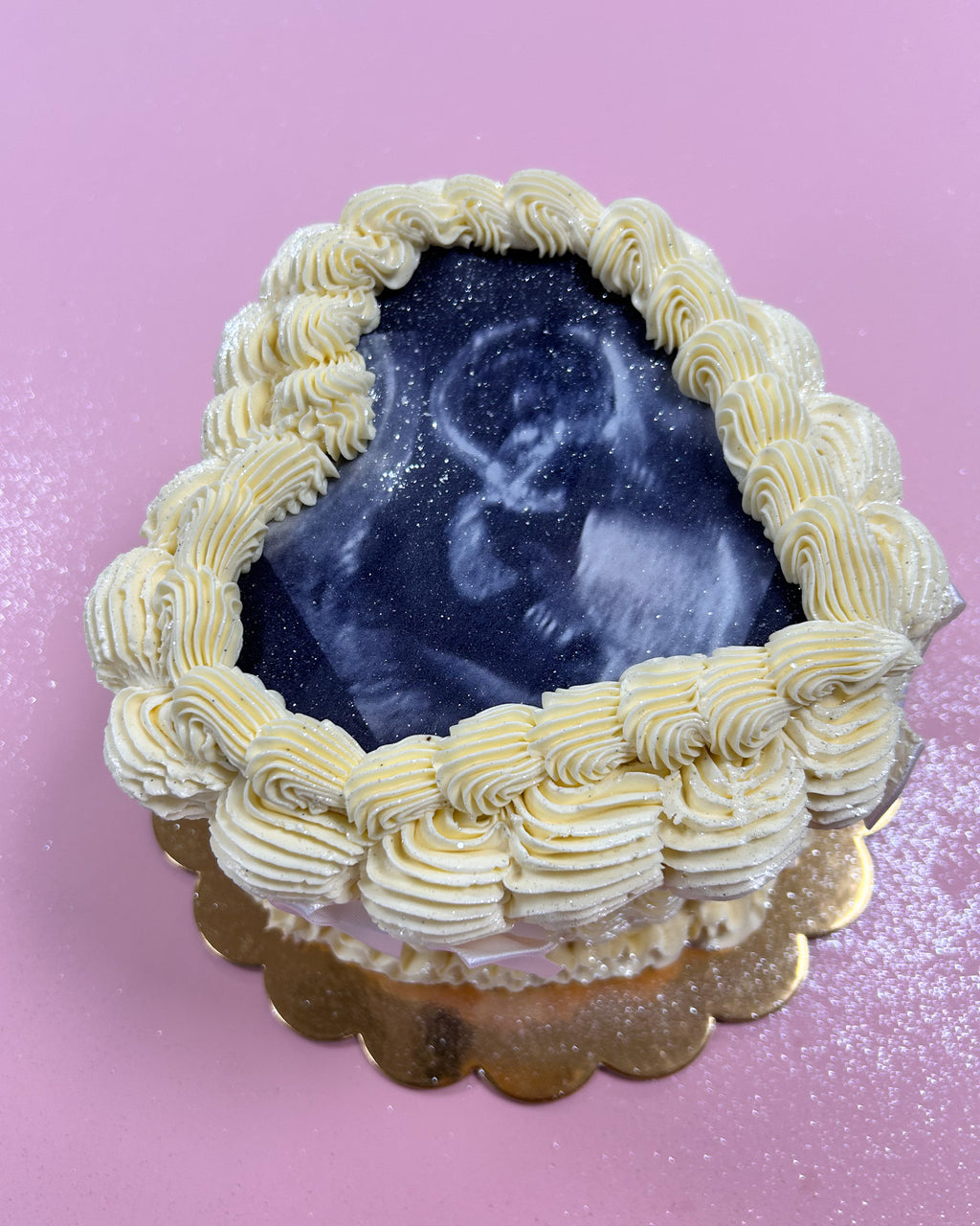 Gender Reveal Burn Away Cake