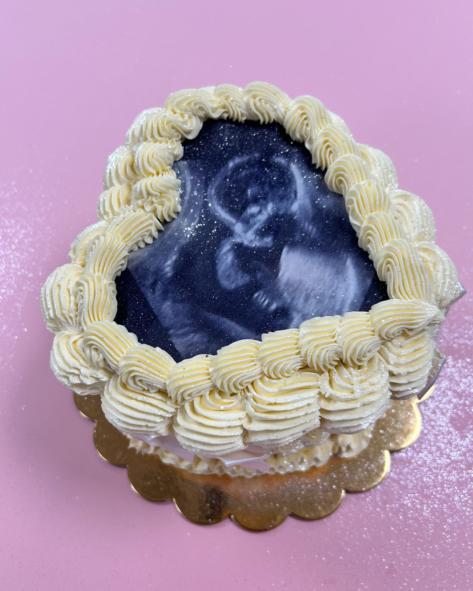 Gender Reveal Burn Away Cake