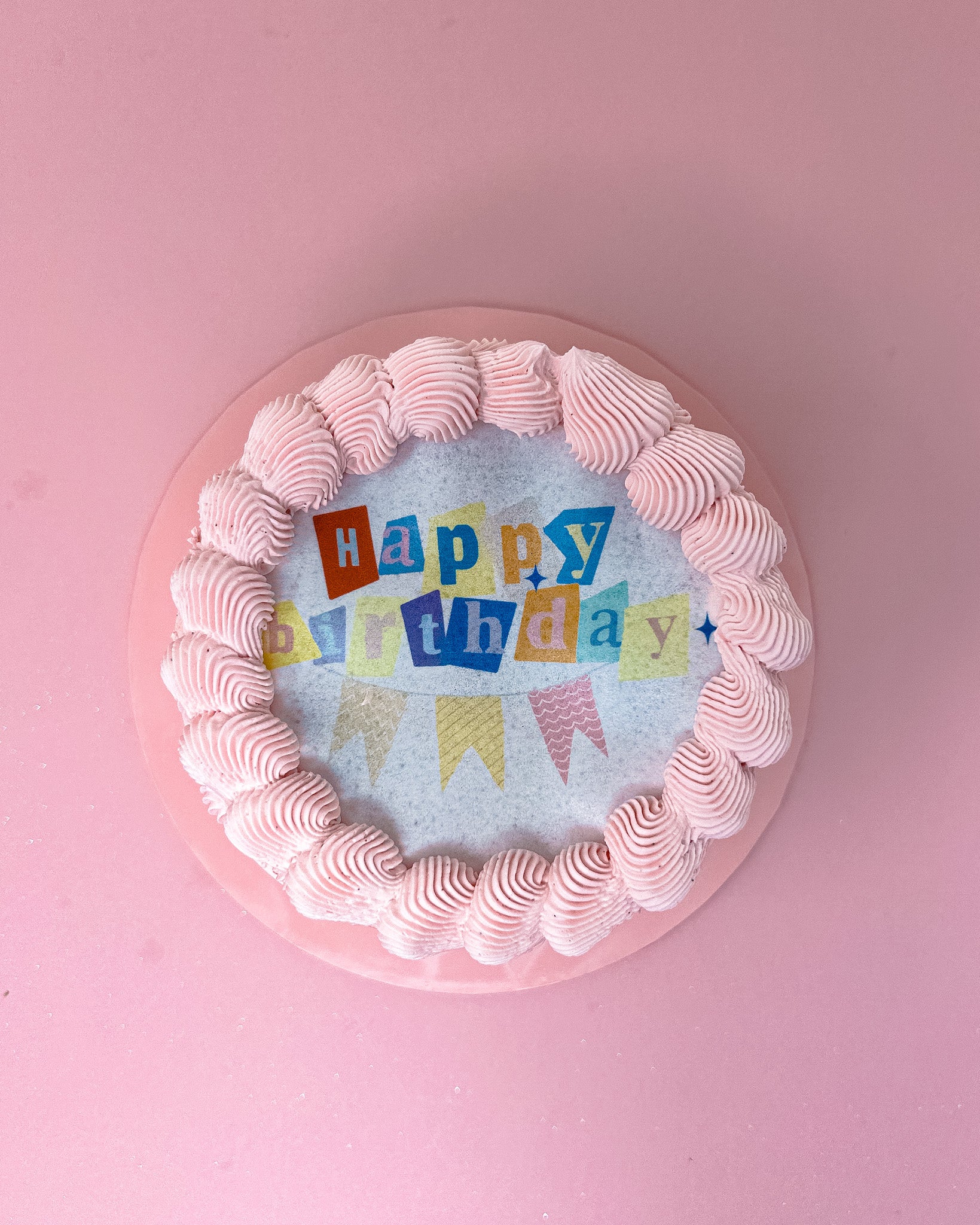 Happy Birthday Burn Away Cake