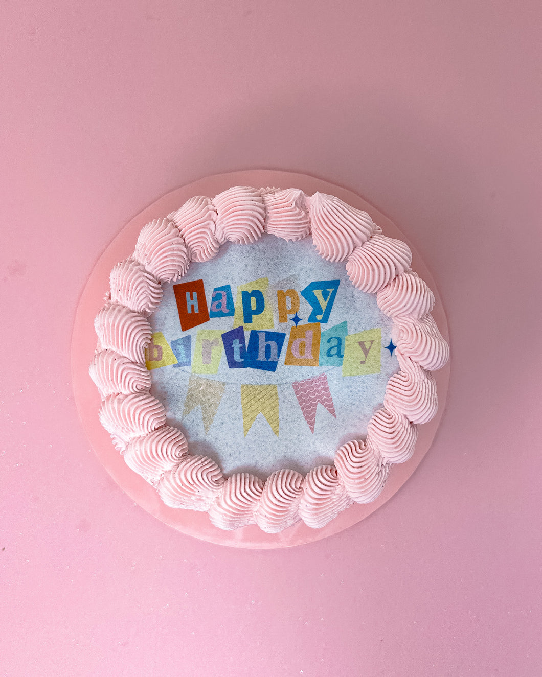 Happy Birthday Burn Away Cake