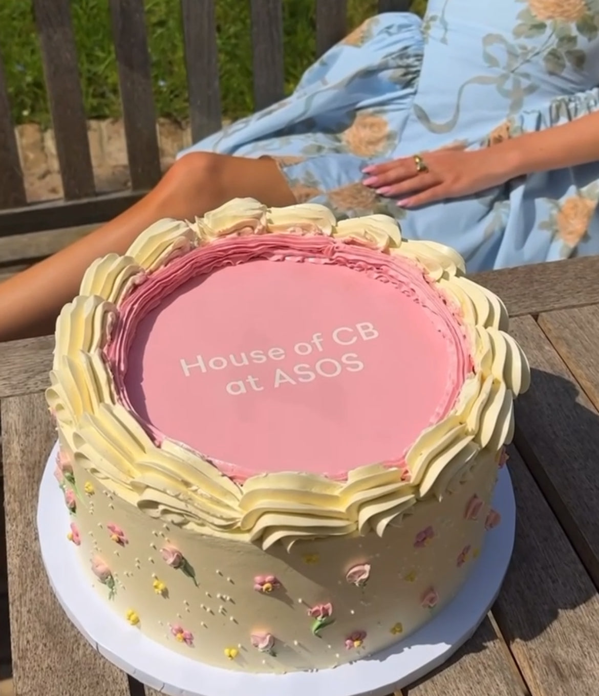 Custom Burn Away Cake