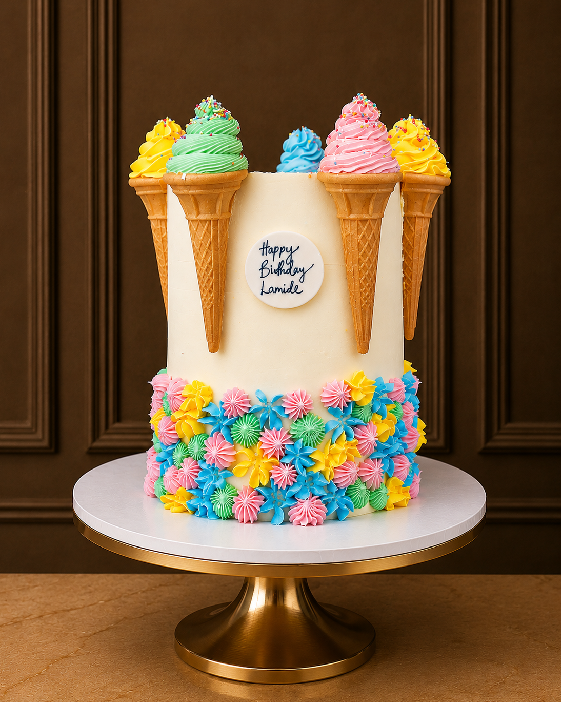 Ice cream Sundae Cake