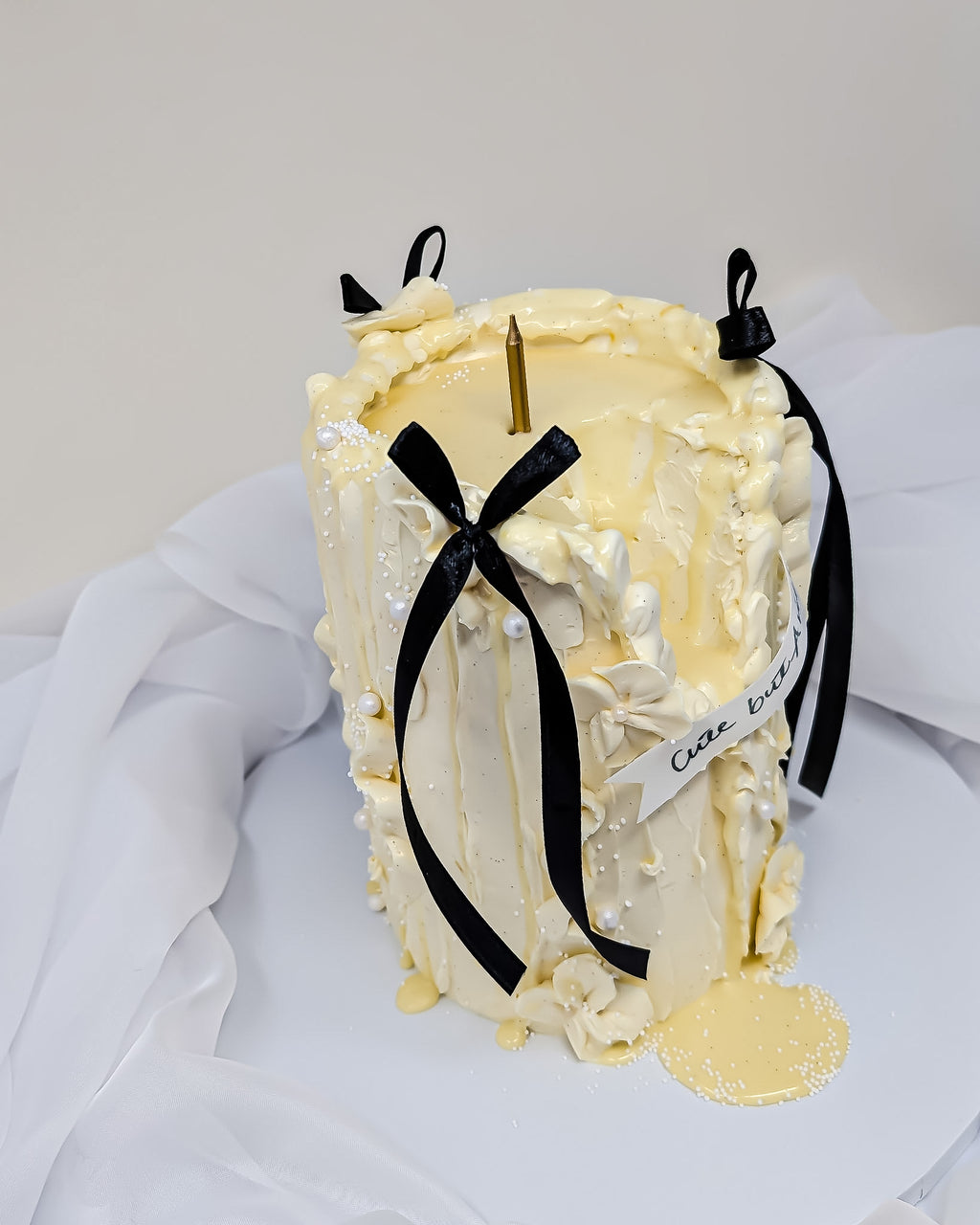 Melting Candle Birthday Cake London | Luxury Drip Cake