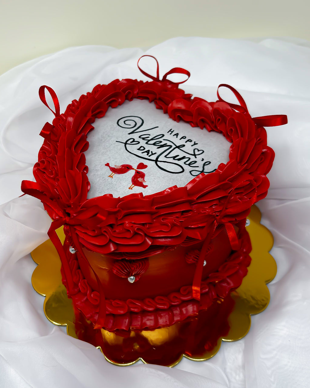 Happy Valentine's Day Burn Away Cake