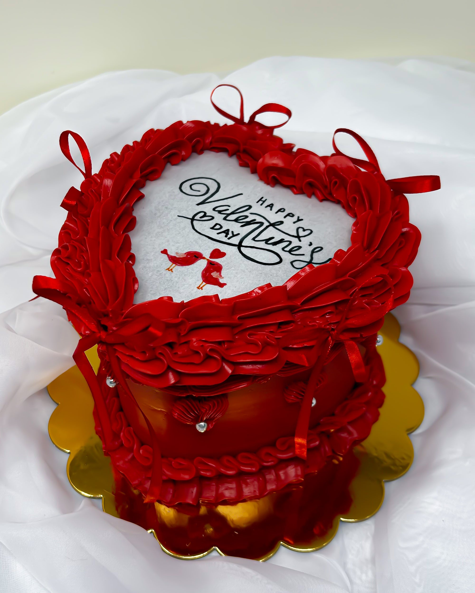 Happy Valentine's Day Burn Away Cake