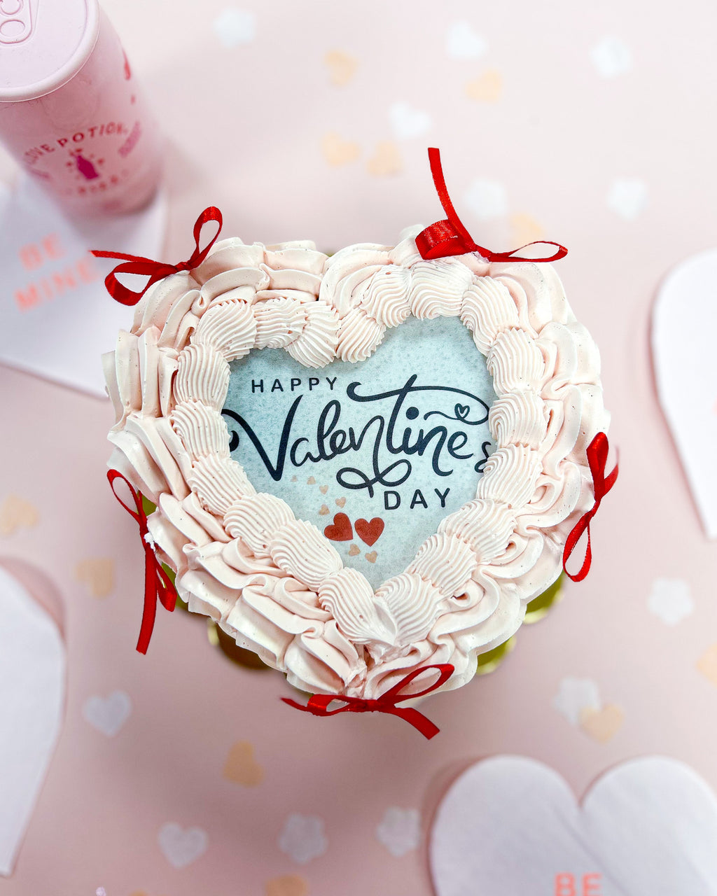 Happy Valentine's Day Burn Away Cake