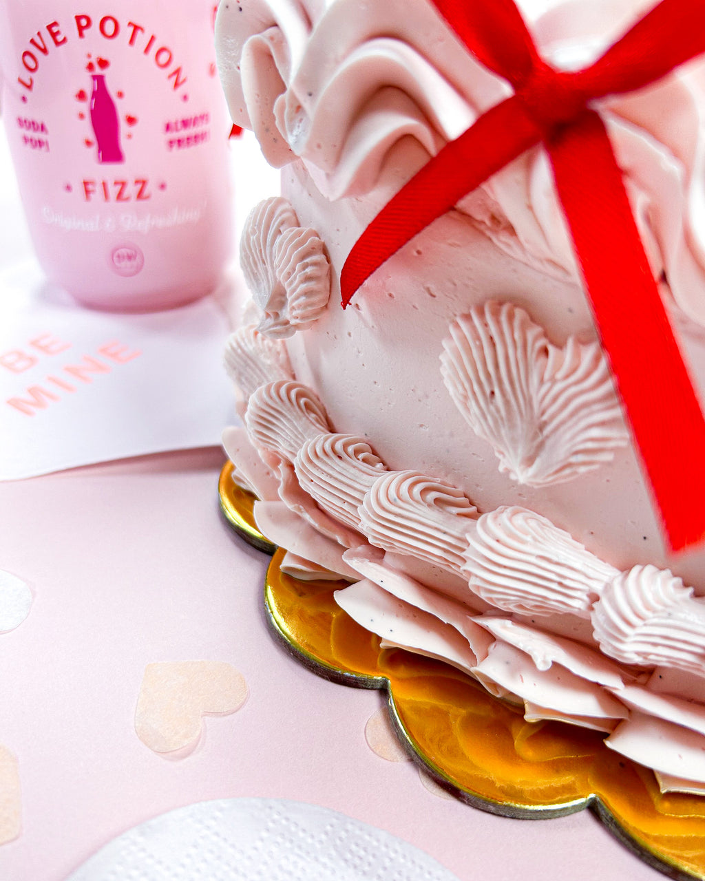 Happy Valentine's Day Burn Away Cake