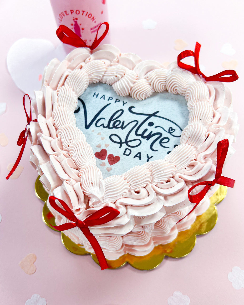 Happy Valentine's Day Burn Away Cake
