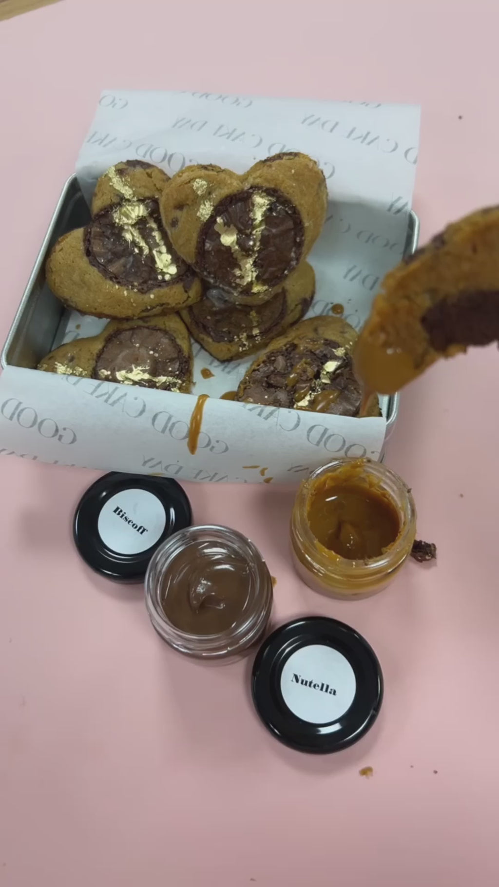 Heart Shaped Crownie Dippers