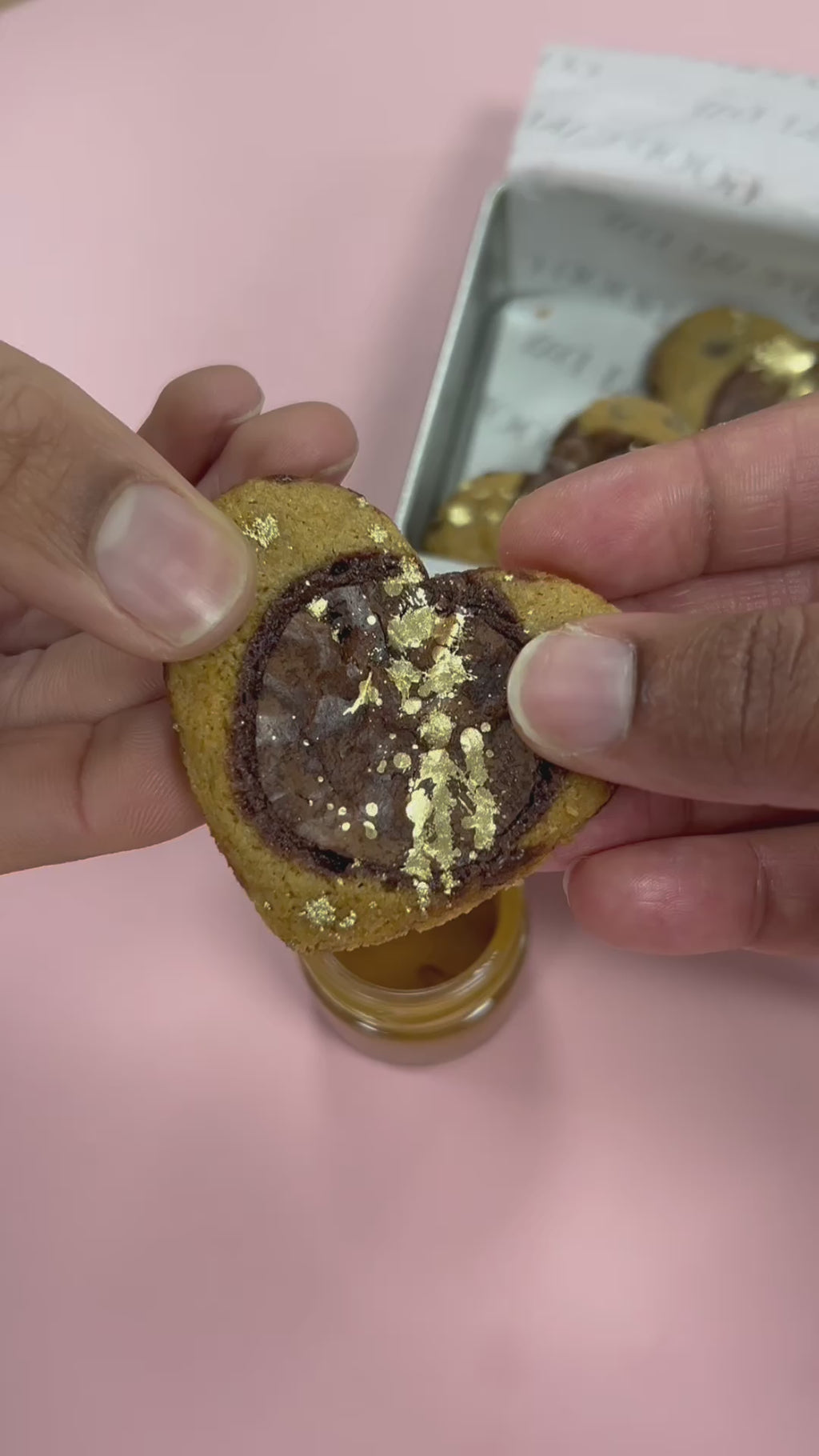 Heart Shaped Crownie Dippers