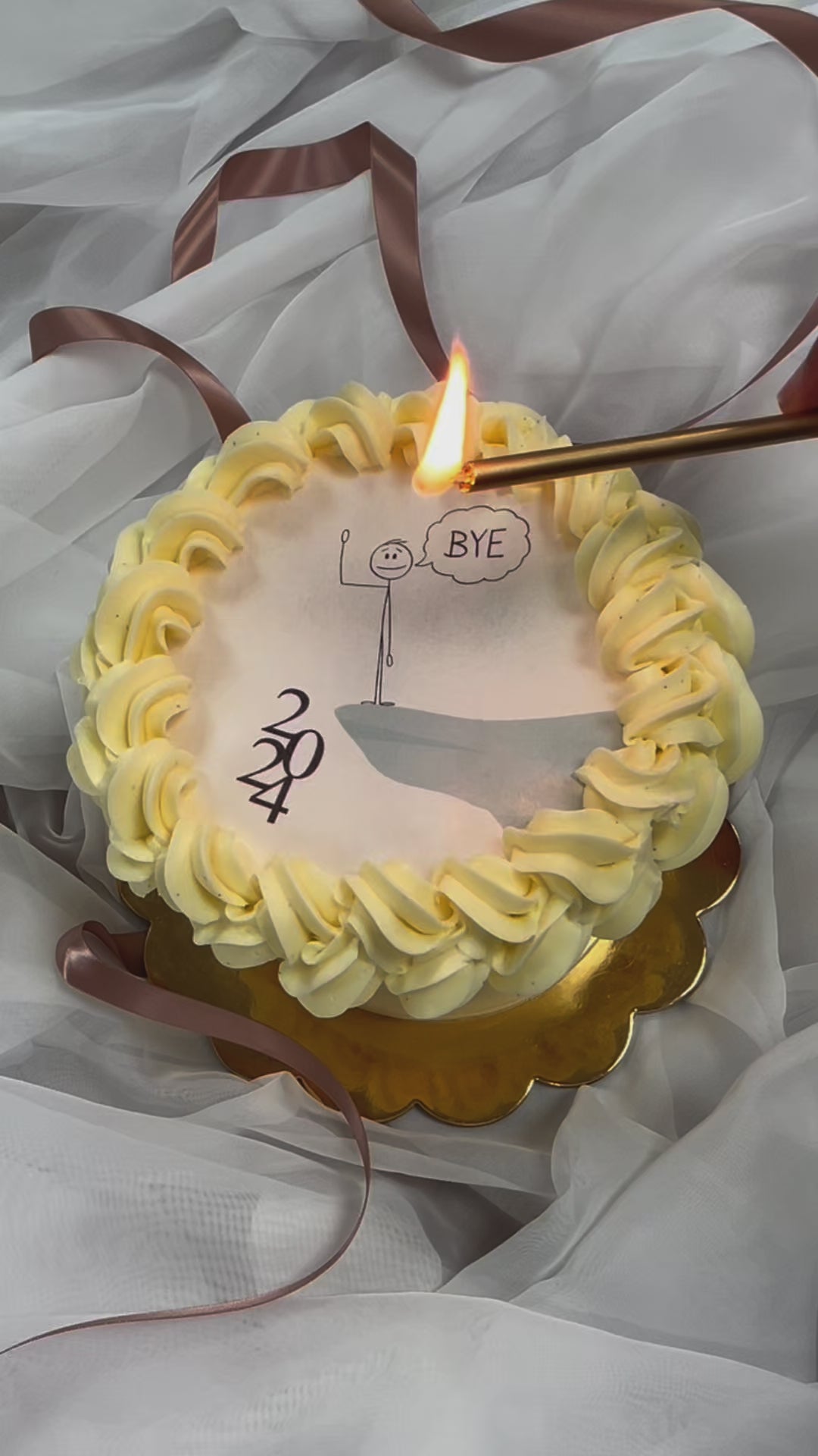 End of an Era Burn Away Cake
