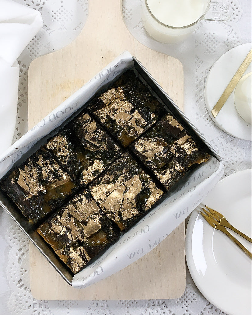Gooey Bea Salted Caramel Brownies