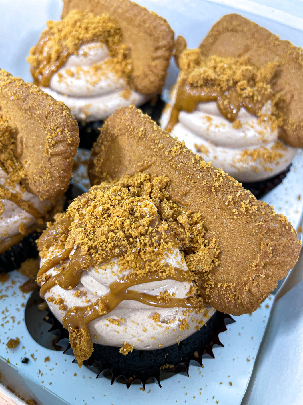 Chris and Giovanna's Chocolate and Lotus Biscoff Cupcakes