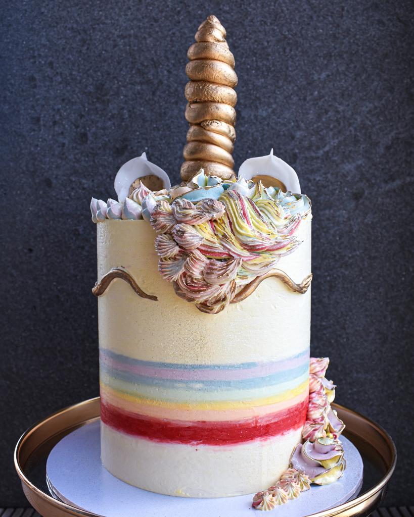 Rainbow Unicorn Cake