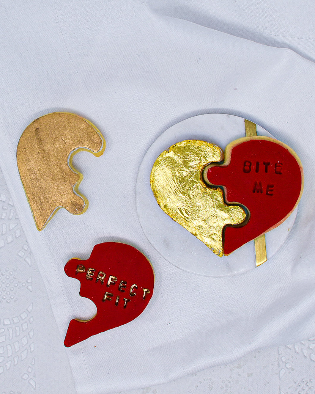 Puzzle Heart Letterbox Cookies