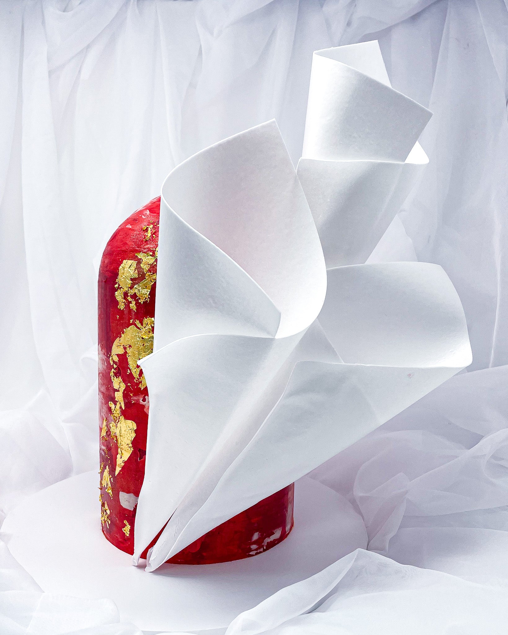 How to Decorate a Tall Watercolour Dome Cake with Wafer Paper Cones